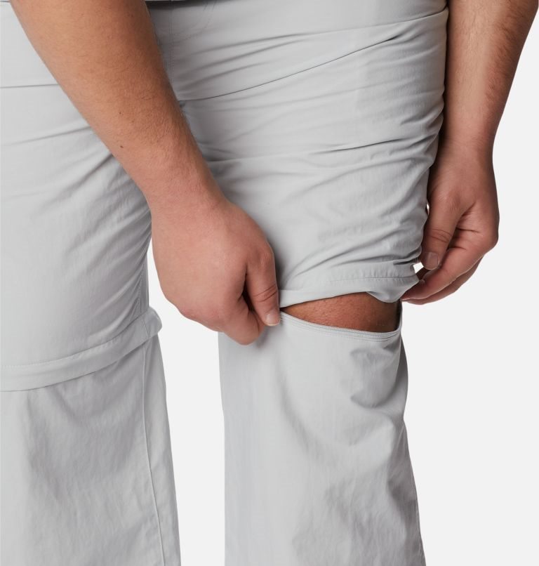 Men's Columbia PFG Backcast Convertible Pants Light Grey | Plus Size CA-XC416